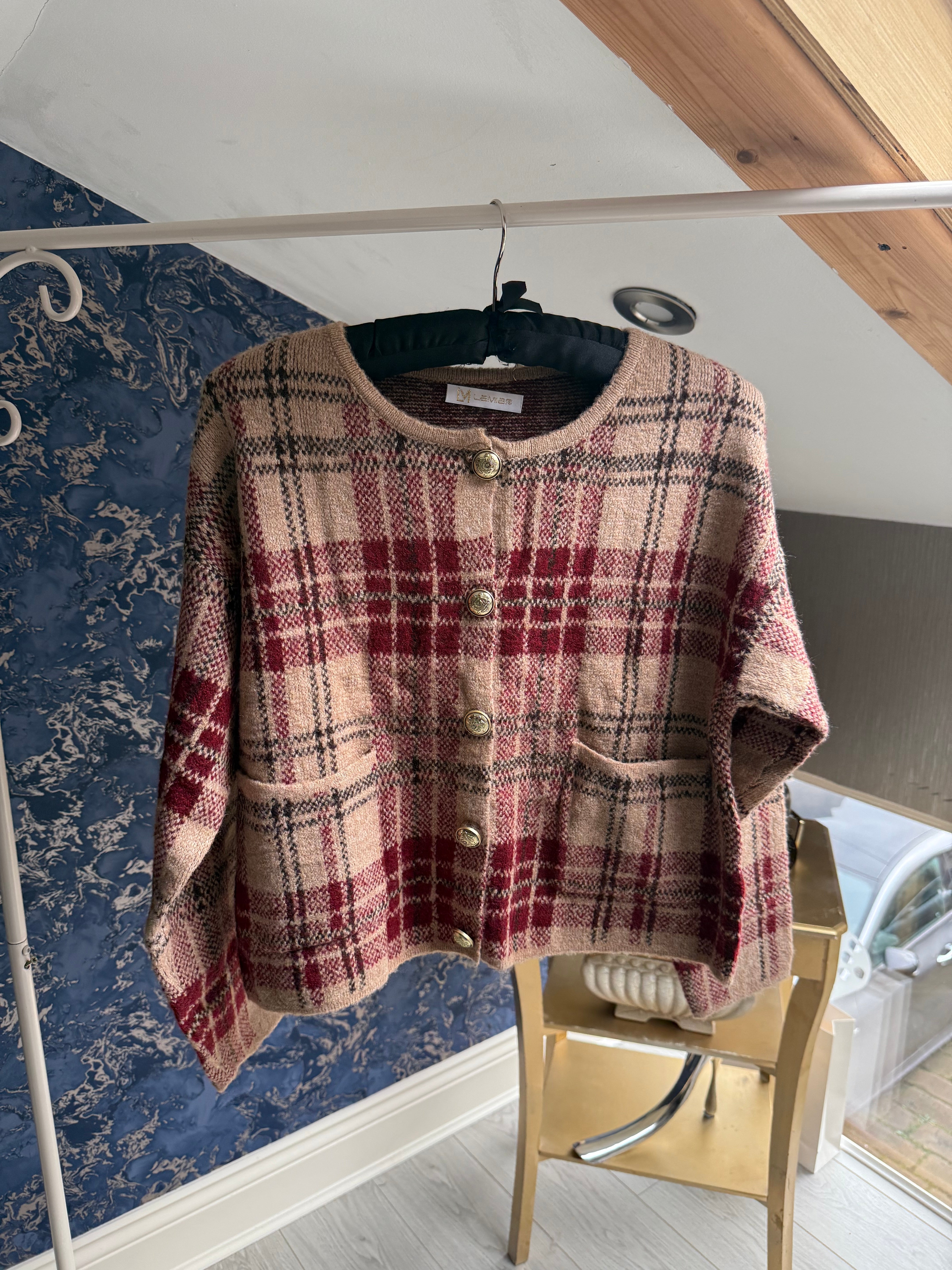 TARTAN CARDIGAN