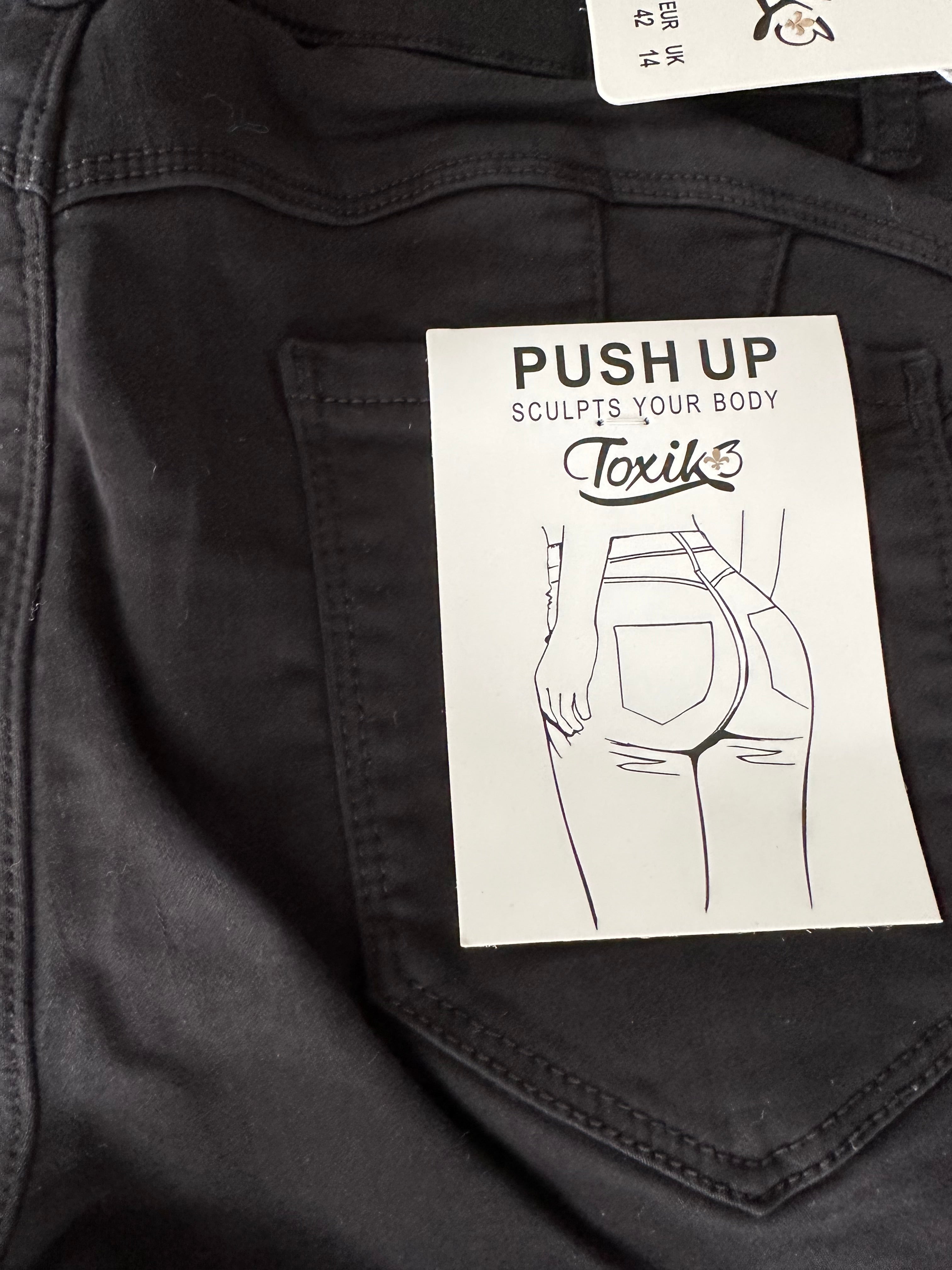 BLACK PUSH UP TOXIK3 JEANS