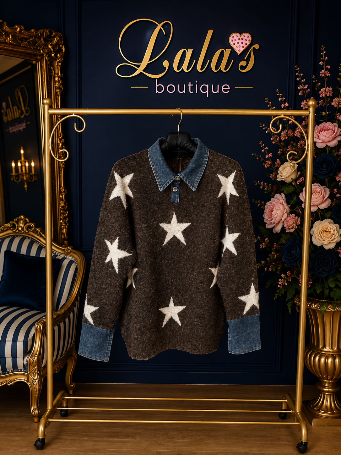 🤎CHOCOLATE STAR JUMPER🤎