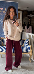 WINE RELAXED JOGGER