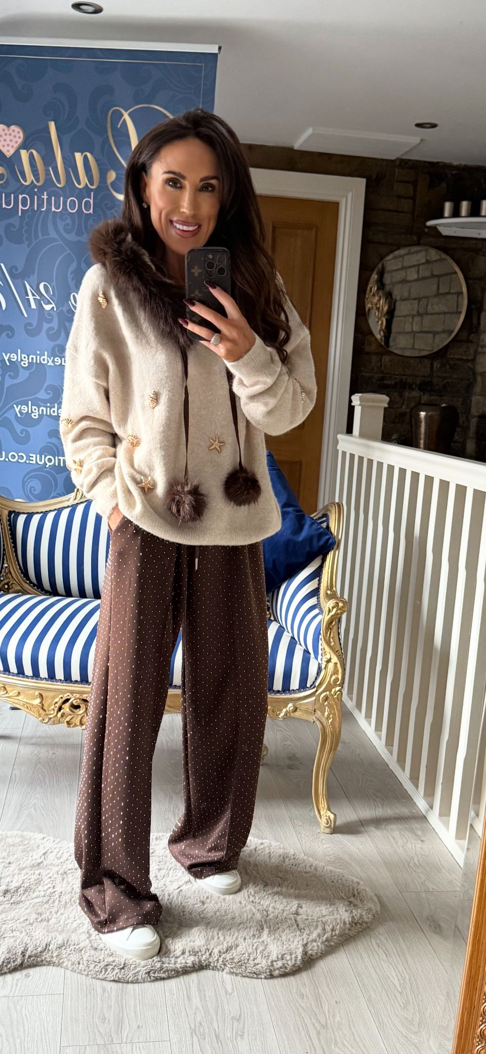 CHARMED KNITTED HOODY