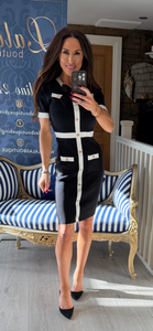 SATIN BOW CHANELLY DRESS