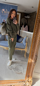 KHAKI BARREL PANTS