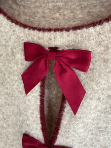 WINE BOW BACK JUMPER