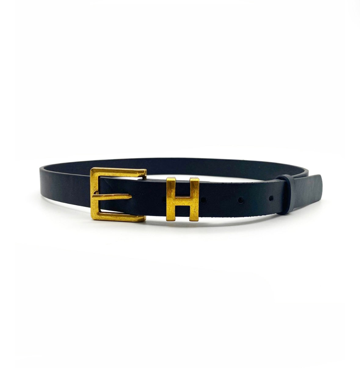 H BUCKLE SLIM BELT