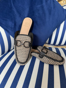 CREAM & BLACK LOAFERS