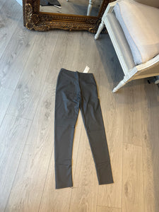 Grey pleather leggings