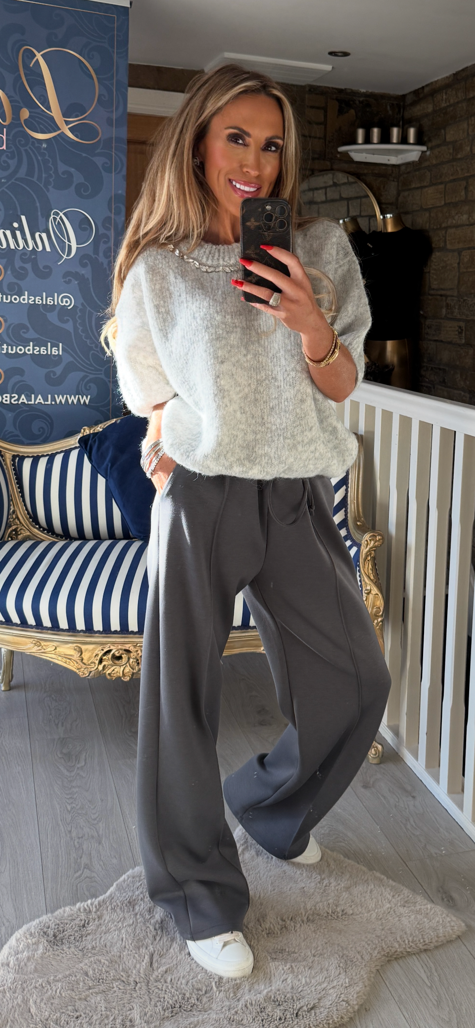 ICE DIAMANTÉ NECK JUMPER