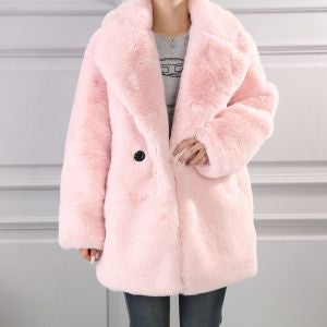 BABY PINK SUPER SOFT FUR COAT