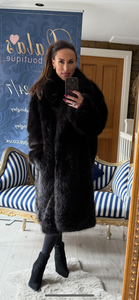 BLACK LUX FUR COAT