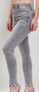 Grey Laulia acid wash jeans