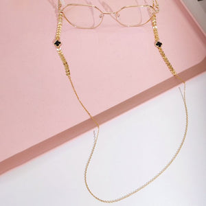 GOLD CLOVER GLASSES CHAIN