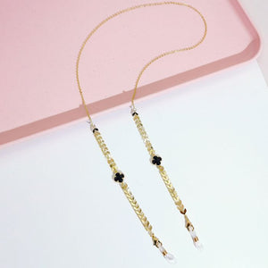 GOLD CLOVER GLASSES CHAIN