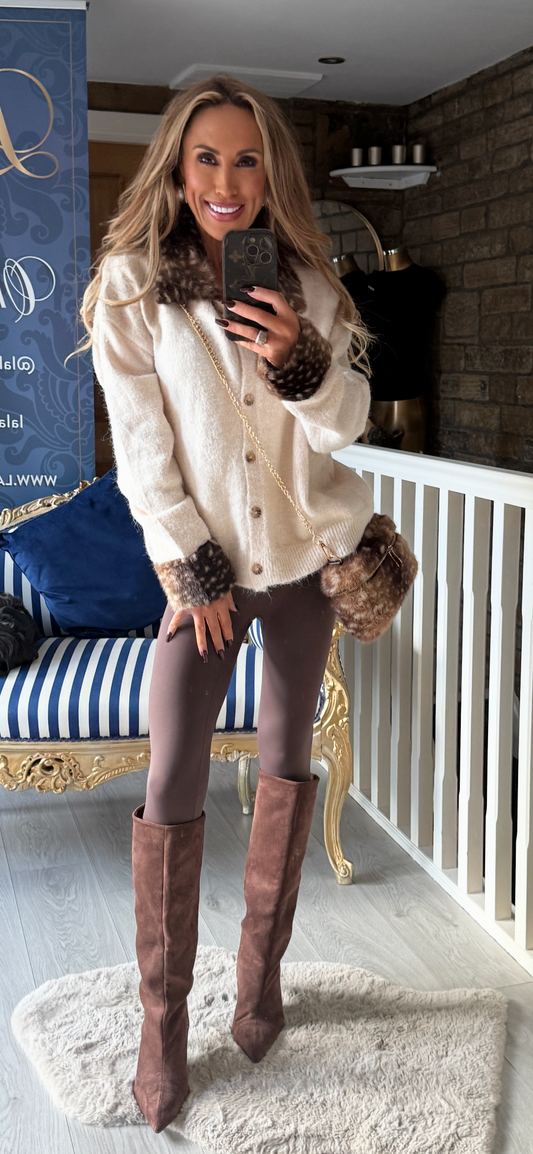 CREAM BAMBI CARDIGAN