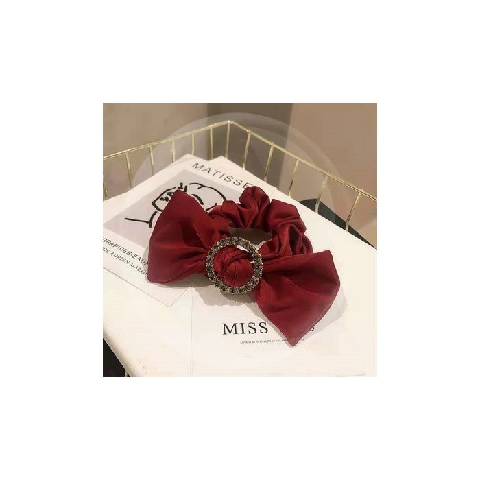 Ruby jewelled scrunchie