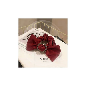 Ruby jewelled scrunchie