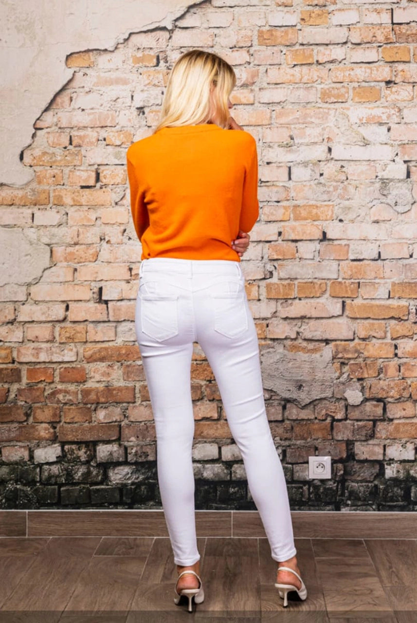 White skinny toxic jeans