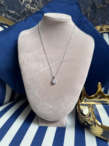 Double square diamanté necklace