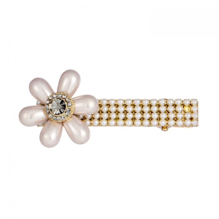 Blush pearl hair clip